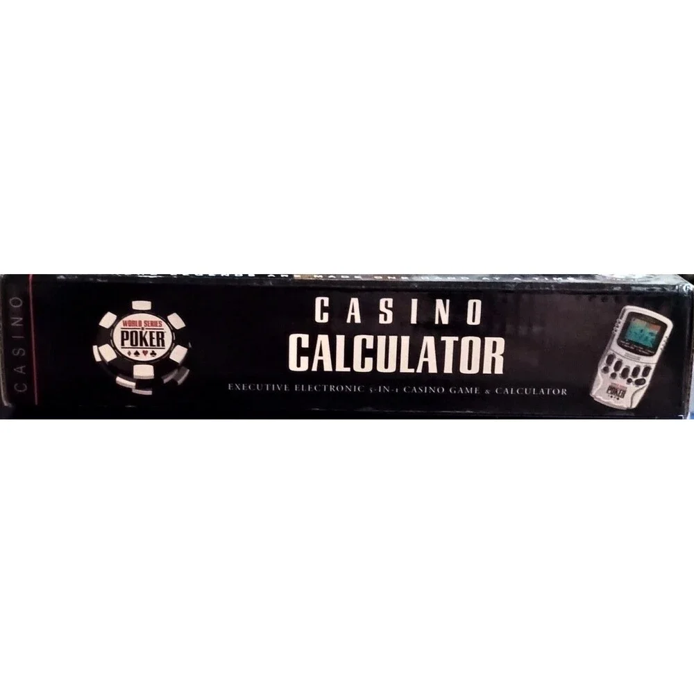 World Series of Poker Casino Calculator Electronic 5-in-1 Casino Game